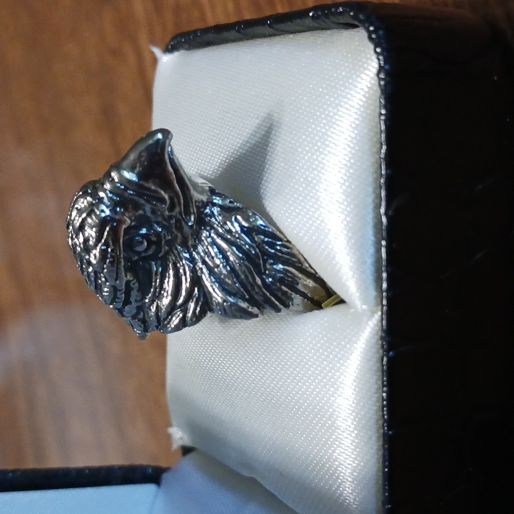 Men's Eagle Head Ring Biker (Must See)